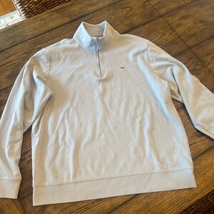 Vineyard Vines Gray Pullover with Zipper
